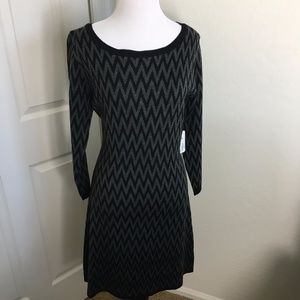 NWT Charming Charlie Chevron Sweater Dress
